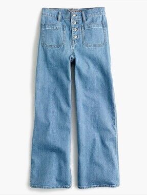 J. Crew Point Sur Wide Leg Crop Jeans